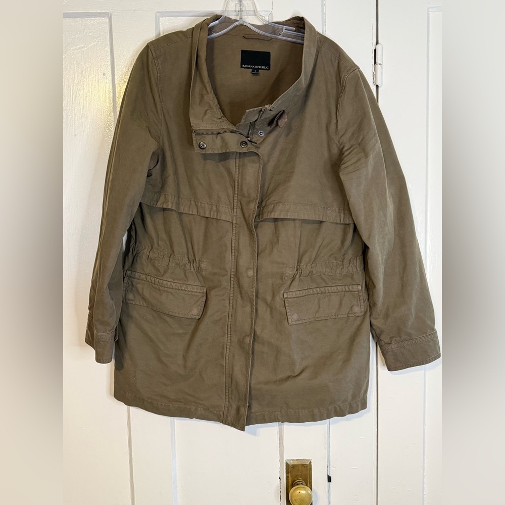 Banana Republic Women's Olive Utility Jacket